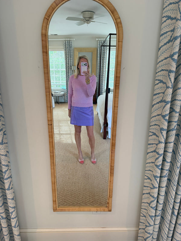 Lilac Silk Dupioni Short Sarong