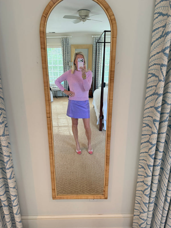 Lilac Silk Dupioni Short Sarong