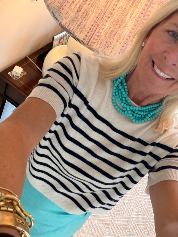 Turquoise Chunky Beaded Necklace