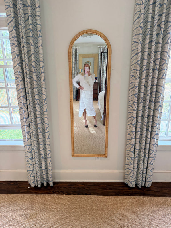 White Silk Dupioni Sarong