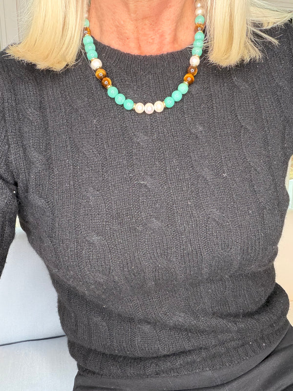 Jade and Pearl necklace