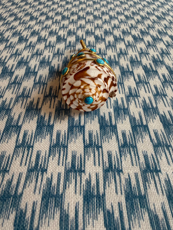 Light Brown and White Large Shell