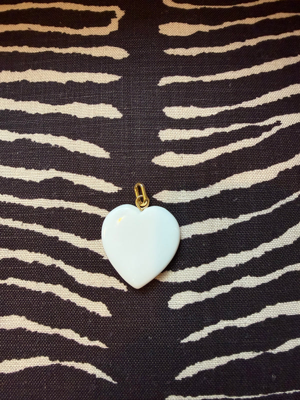 White Resin Heart