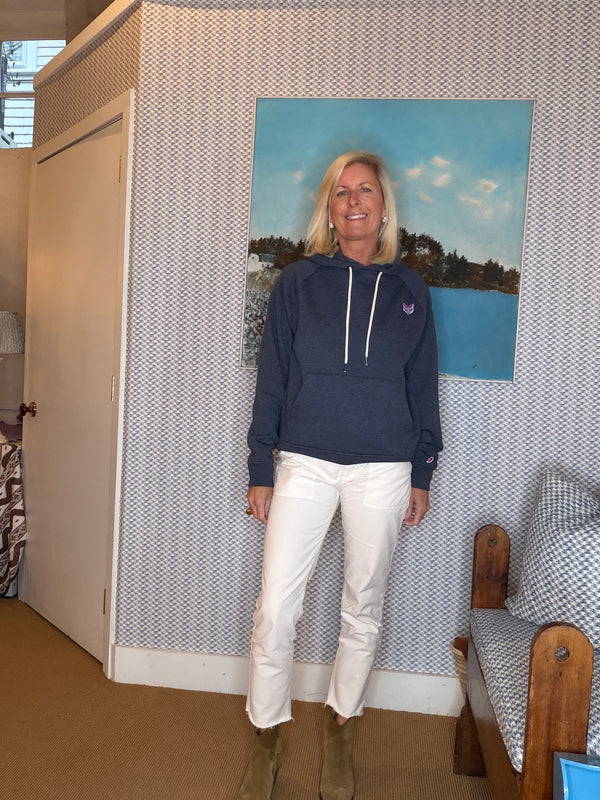 Lightweight Navy Hoodie