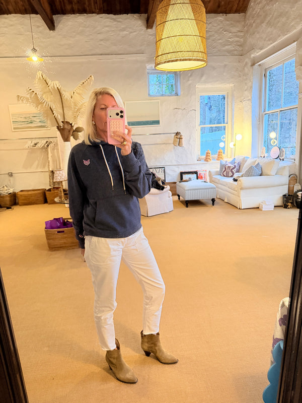 Lightweight Navy Hoodie