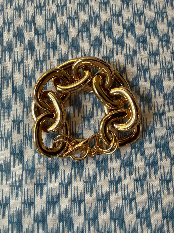 Gold Link Toggle Bracelet
