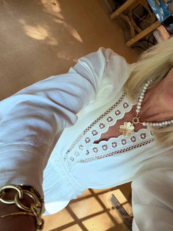 The Pearl Charm Necklace