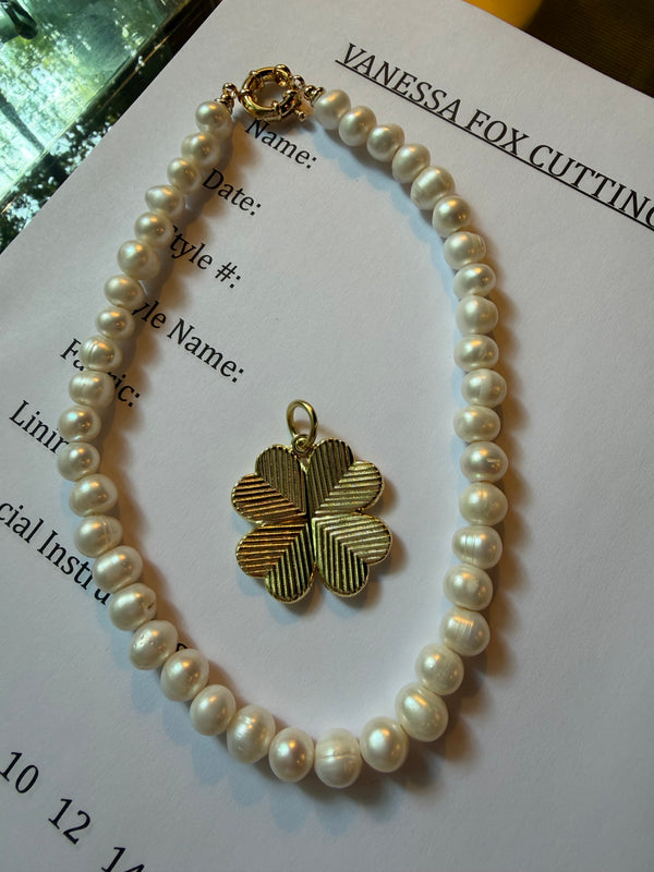 The Pearl Charm Necklace