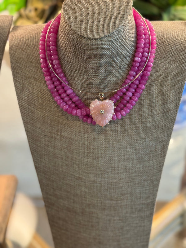Hot Pink Gumball Necklace