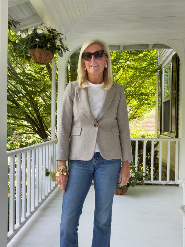 Grey Tweed Blazer
