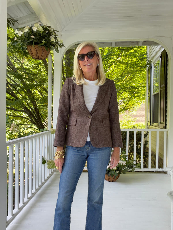 Brown Tweed Blazer