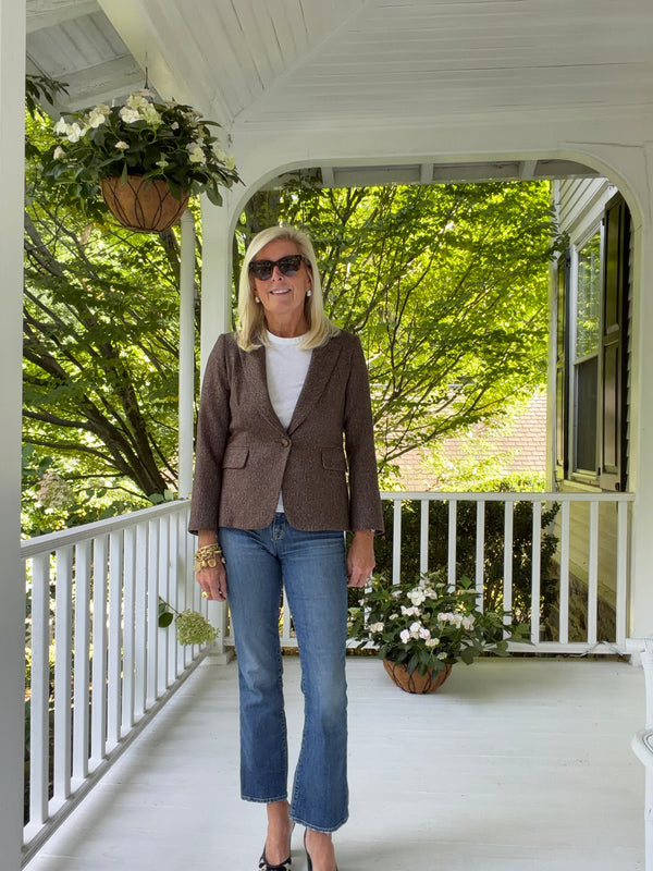 Brown Tweed Blazer
