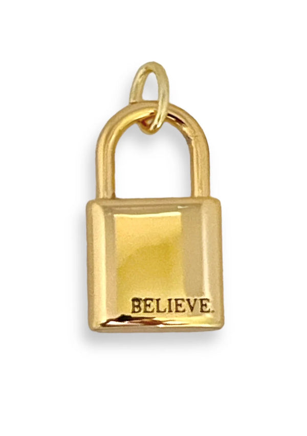 Believe Lock Charm