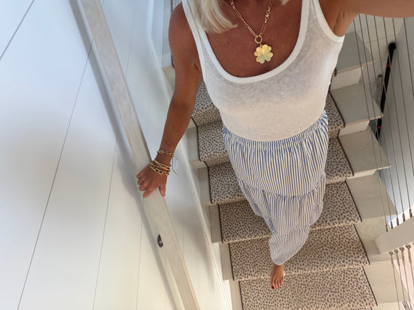 Drop chain link necklace