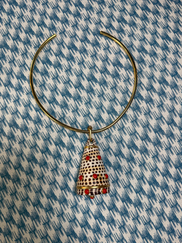 Coral and White Shell