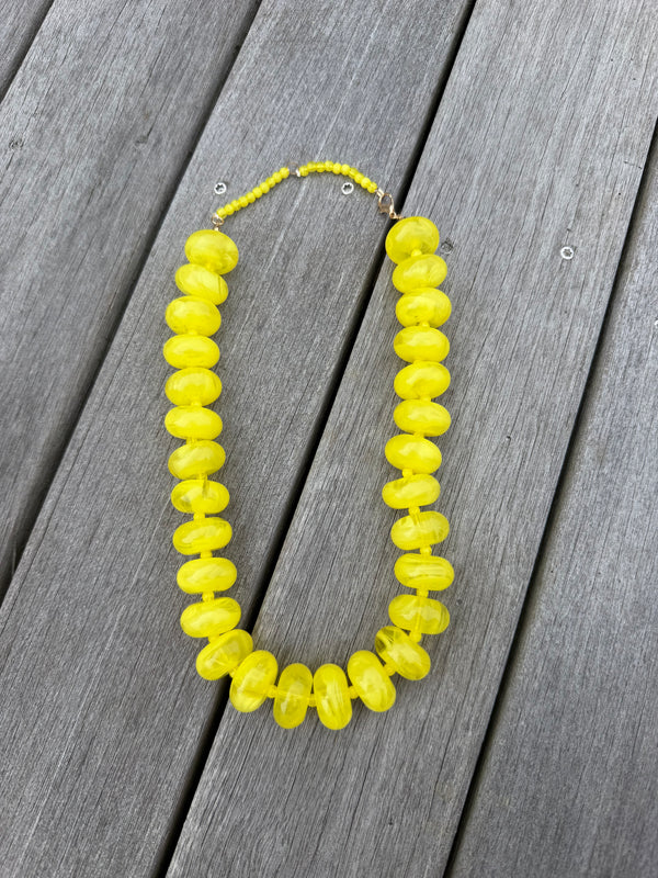 Yellow Big Beads