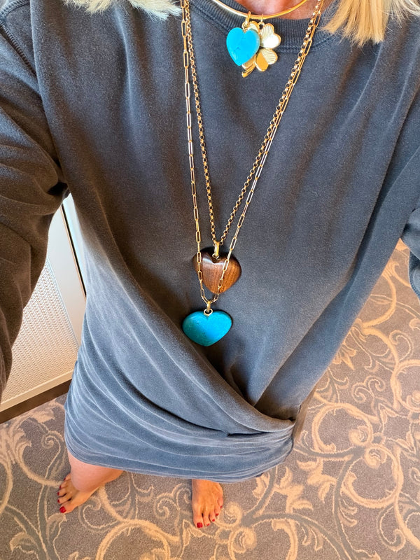 Turquoise Baby Heart