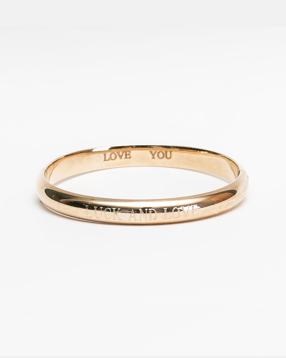 Wide Bangle - Luck – Shop Vanessa Fox