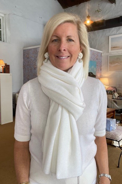 Cream cashmere wrap hot sale