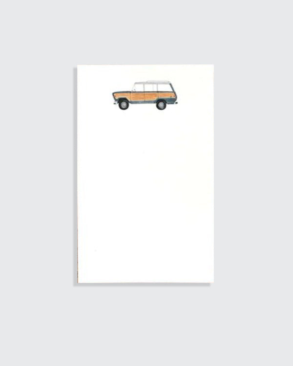 Blue Woody SUV Notepad